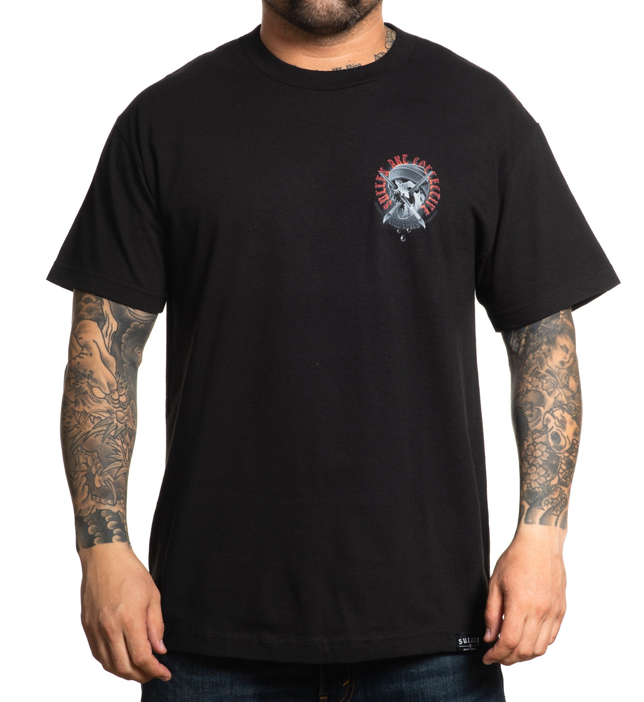 SULLEN CLOTHING SKULL AND BRUSHES STANDARD T-SHIRT