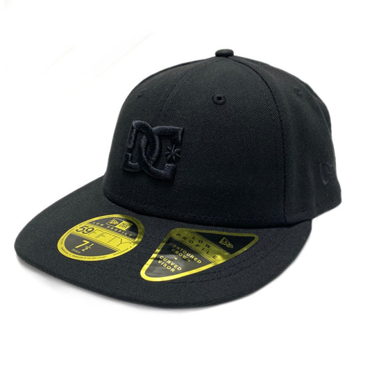 DC SHOES LO PRO NEW ERA 59/50 LOW PROFILE BLACK CAP HAT