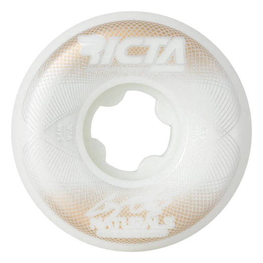 RICTA 54mm Ortiz Geo Naturals White Mid 99a Skateboard Wheels
