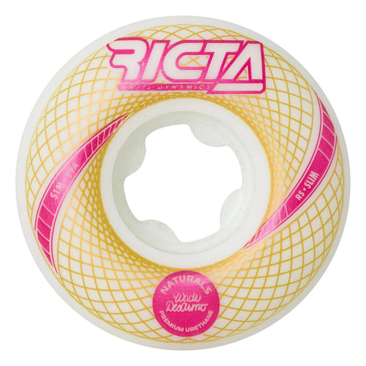 RICTA 51mm Desarmo Vortex Naturals White Slim 99a Skateboard Wheels