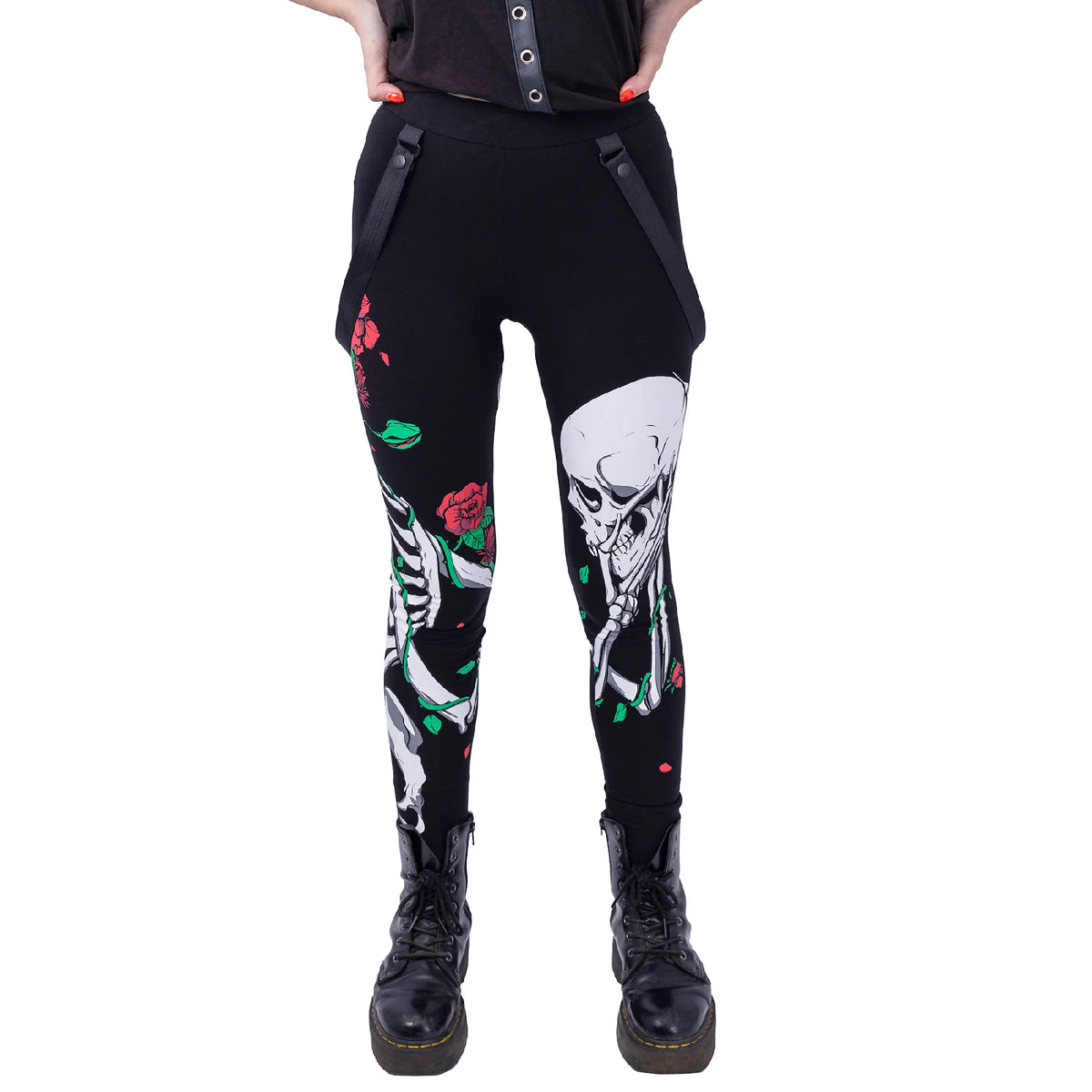 POIZEN HEARTLESS GARDEN SKULL LEGGINGS