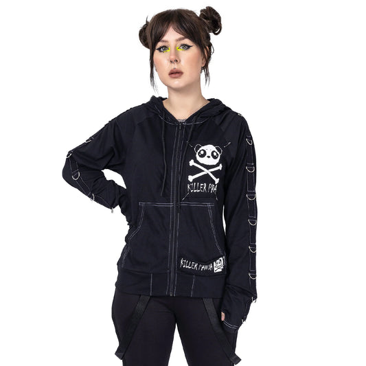 POIZEN KILLER PANDA KP VOID BLACK HOODIE