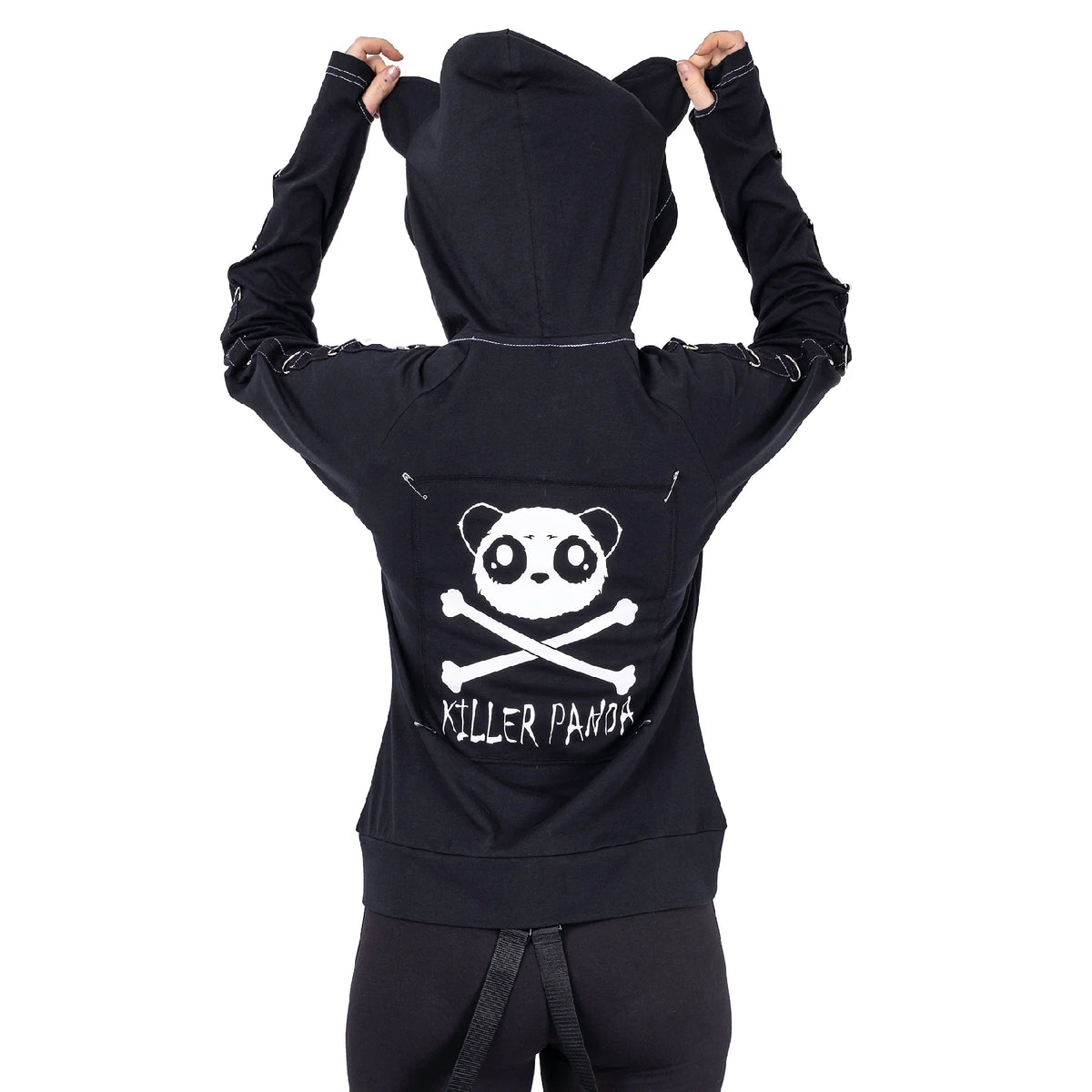 POIZEN KILLER PANDA KP VOID BLACK HOODIE