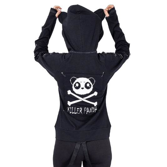 POIZEN KILLER PANDA KP VOID BLACK HOODIE