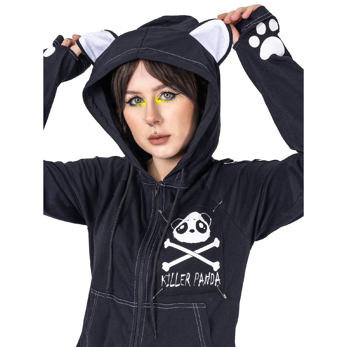 POIZEN KILLER PANDA KP VOID BLACK HOODIE