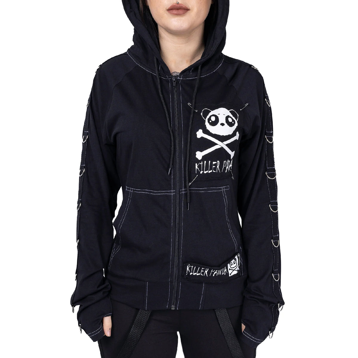 POIZEN KILLER PANDA KP VOID BLACK HOODIE