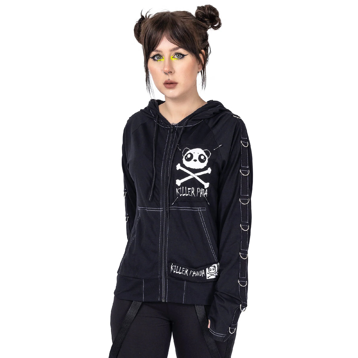 POIZEN KILLER PANDA KP VOID BLACK HOODIE