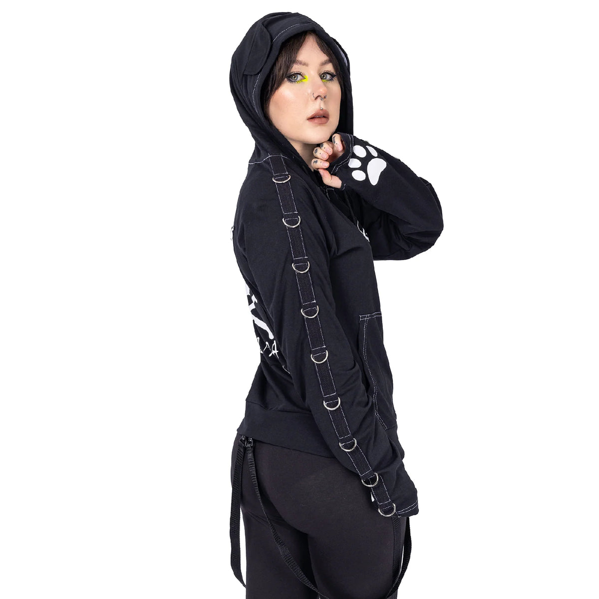 POIZEN KILLER PANDA KP VOID BLACK HOODIE