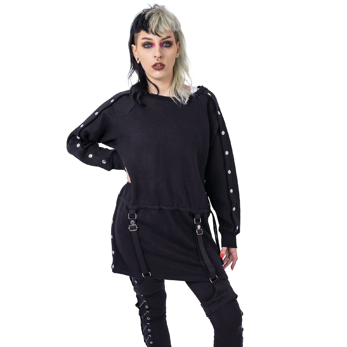 POIZEN HEARTLESS ORPHIC JUMPER BLACK