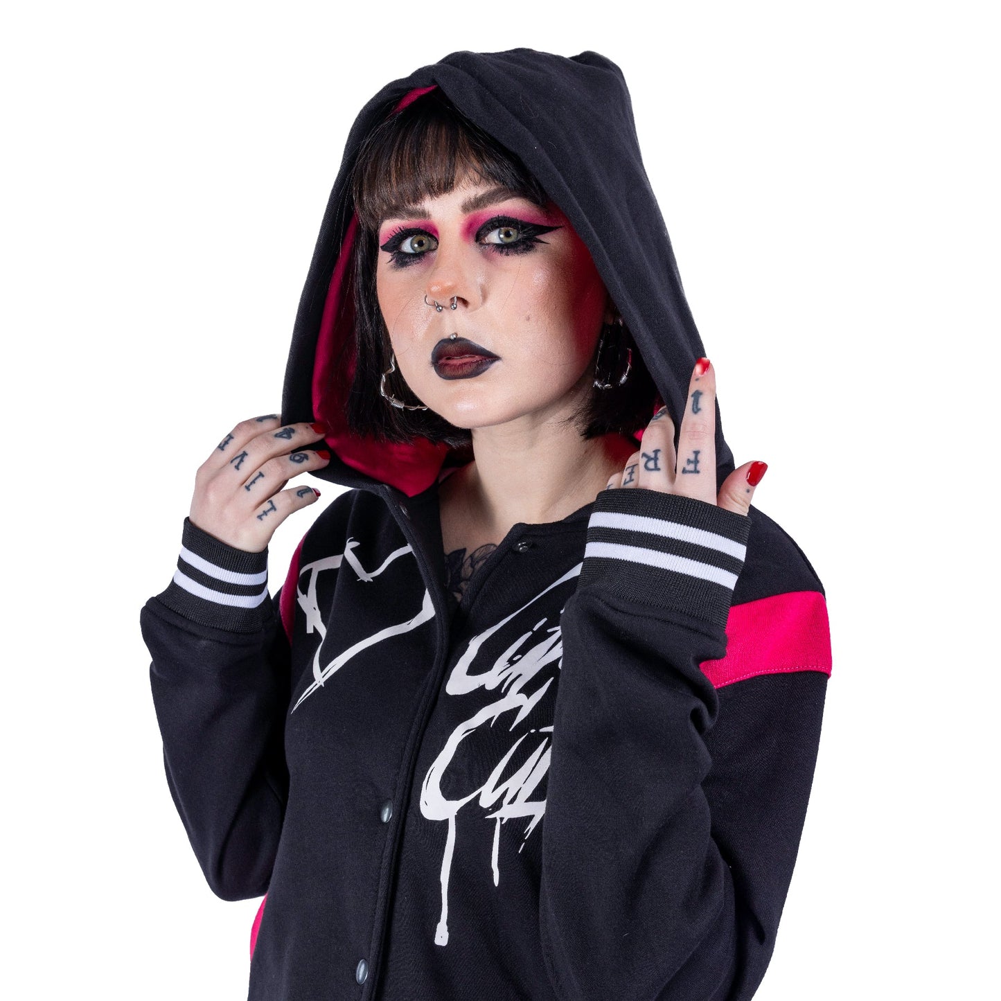 POIZEN HEARTLESS CUPCAKE SAD BUT CUTE VARSITY BLACK