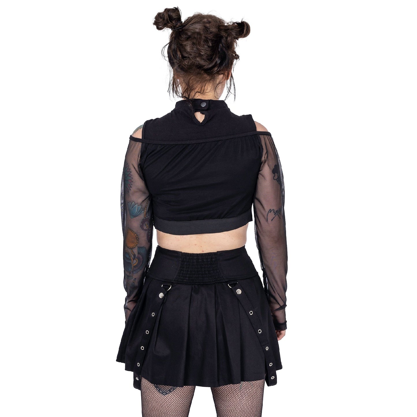 POIZEN BLACK REBELLIOUS SKIRT