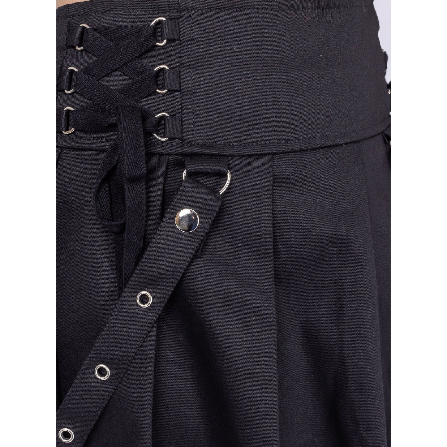 POIZEN BLACK REBELLIOUS SKIRT