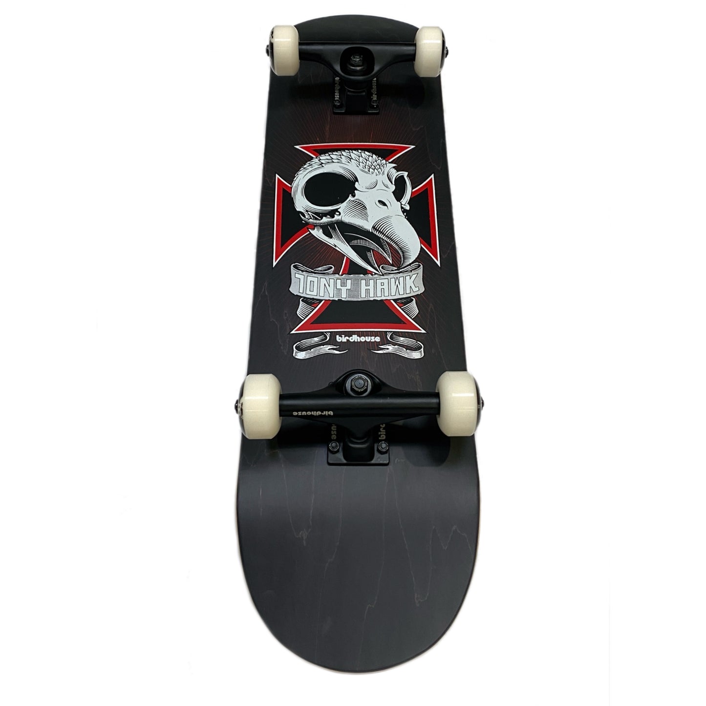 BIRDHOUSE SKULL 2 BLACK STAGE 3 SKATEBOARD COMPLETE 8.125"