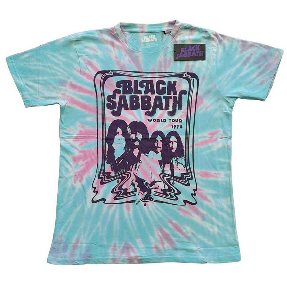 Black Sabbath Unisex T-Shirt: World Tour 1978  (Washed collection)