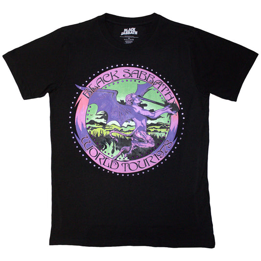 Black Sabbath Unisex T-Shirt: Tour '78 (Black) (Embellished)