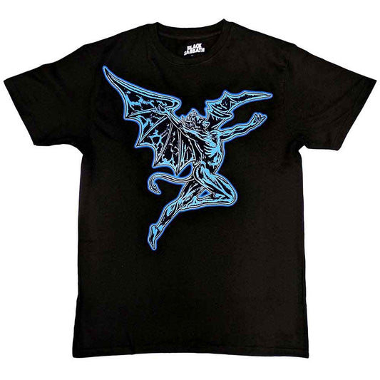 Black Sabbath Unisex T-Shirt: Lightning Henry (Black) (Back Print)