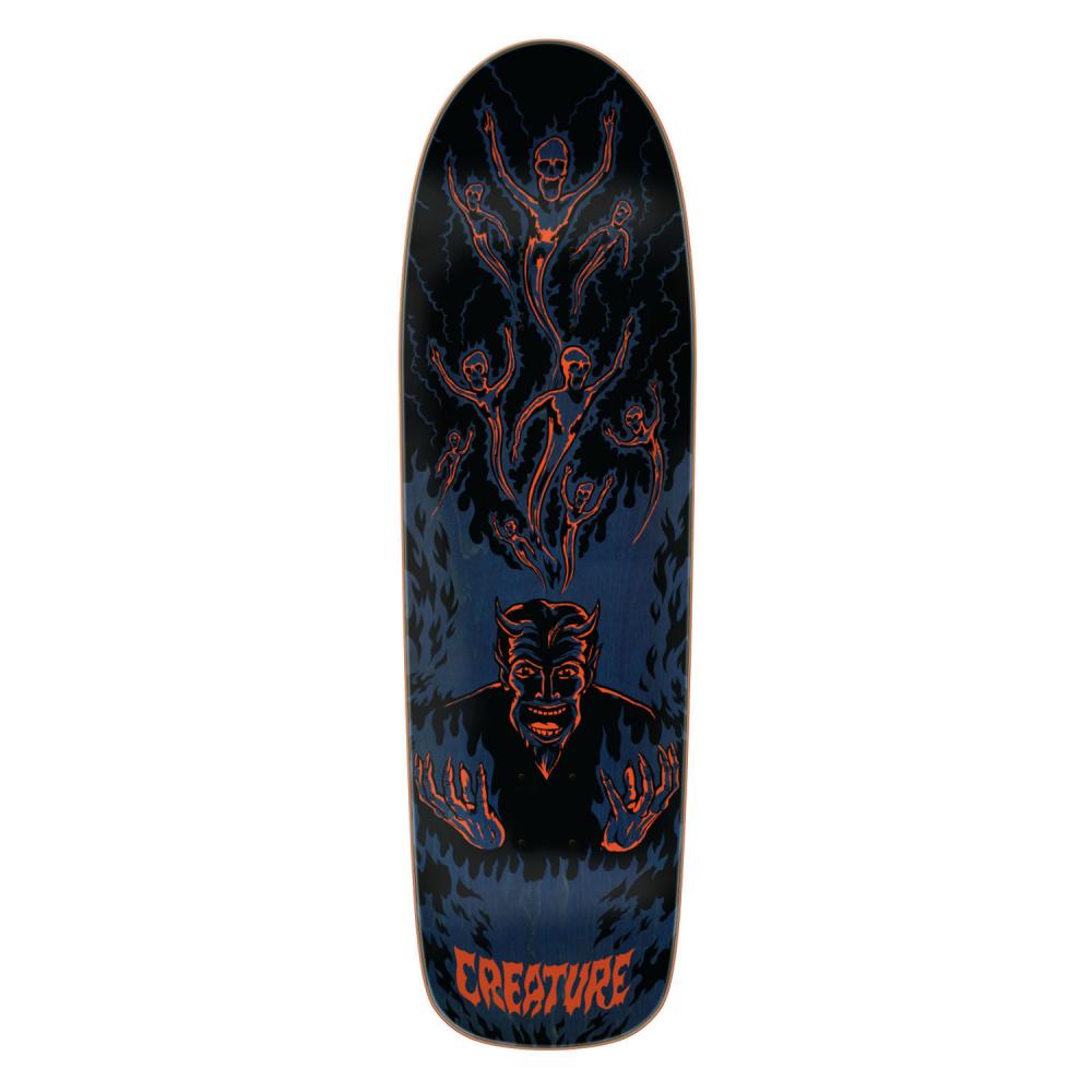 CREATURE SHAPED DECK HELL BLUE BLACK 9.3