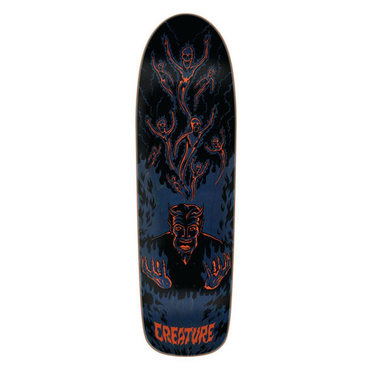 CREATURE SHAPED DECK HELL BLUE BLACK 9.3