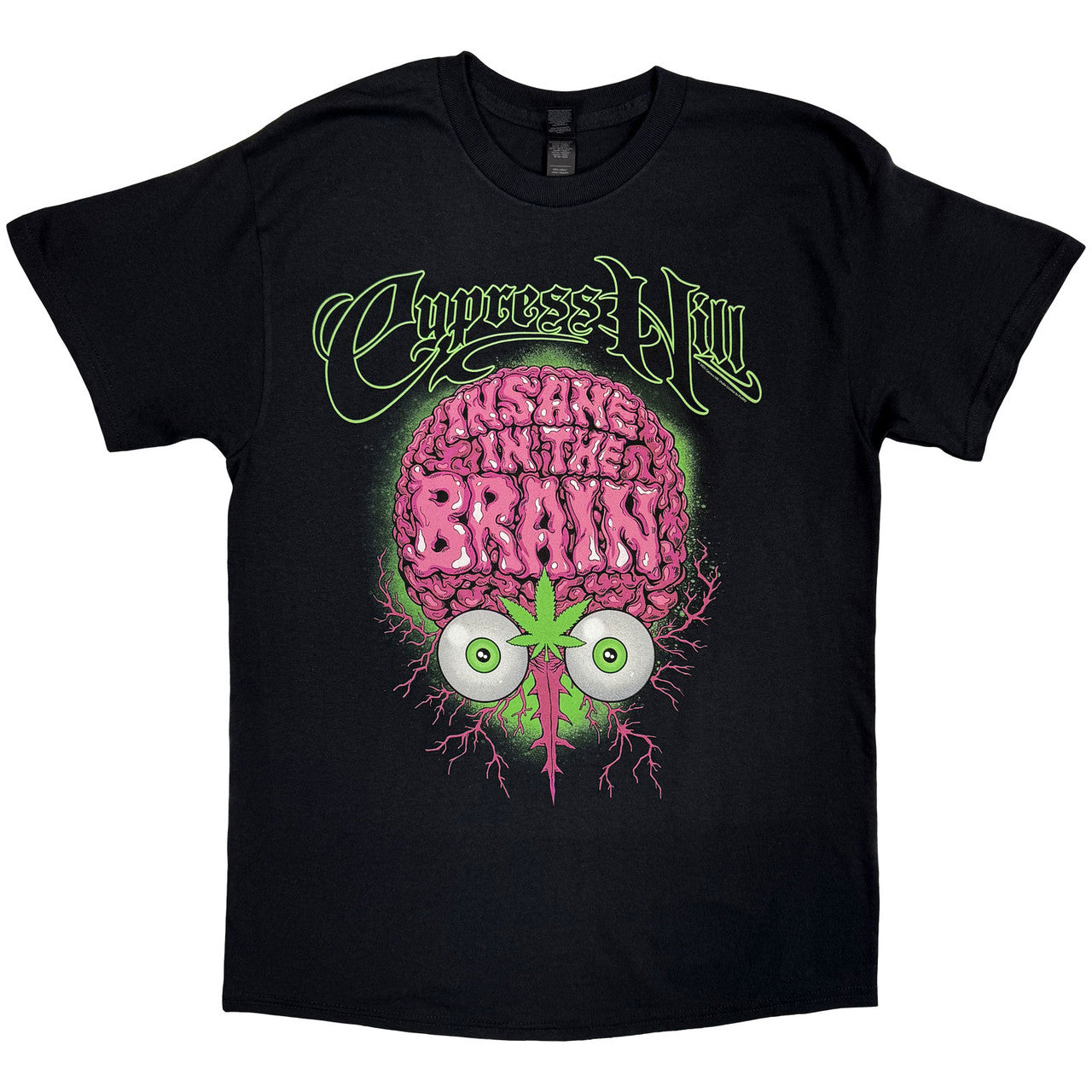 Cypress Hill T-Shirt: Insane In The Brain EU Tour '25 (Black)