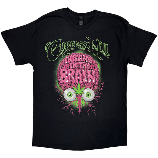 Cypress Hill T-Shirt: Insane In The Brain EU Tour '25 (Black)