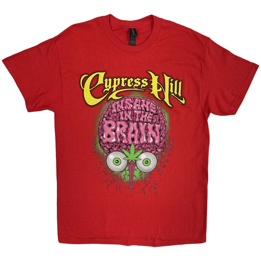 Cypress Hill Unisex T-Shirt: Insane In The Brain (Red)