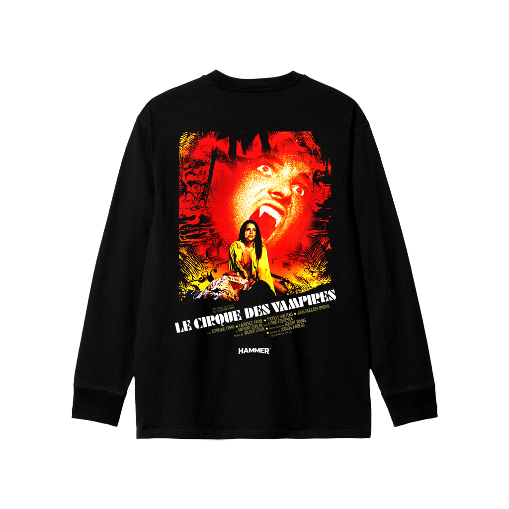 HAMMER HOUSE OF HORROR CIRQUE DES VAMPIRE LONGSLEEVE T-SHIRT BY ALCHEMY