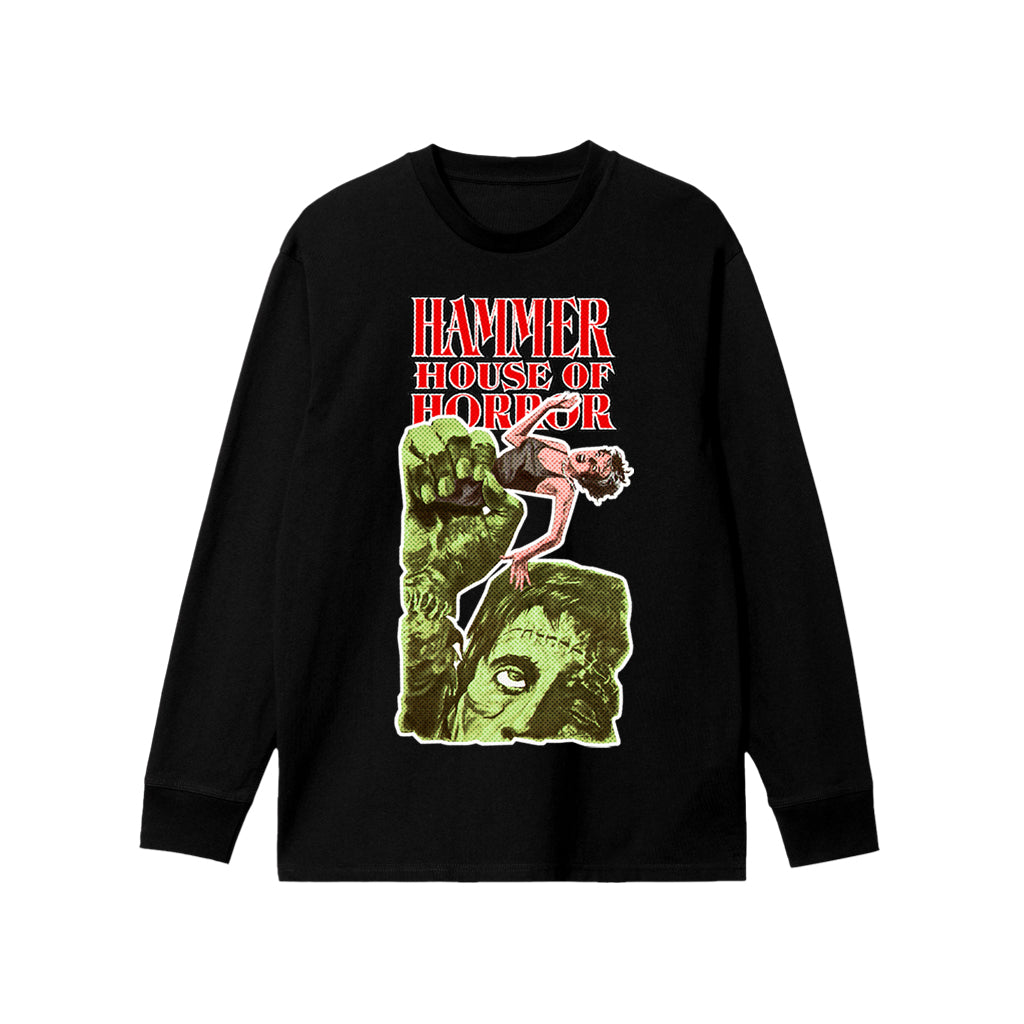 HAMMER HOUSE OF HORROR CURSE OF FRANKENSTEIN LONGSLEEVE T-SHIRT BY ALCHEMY