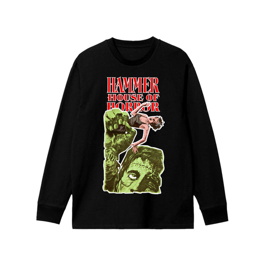 HAMMER HOUSE OF HORROR CURSE OF FRANKENSTEIN LONGSLEEVE T-SHIRT BY ALCHEMY