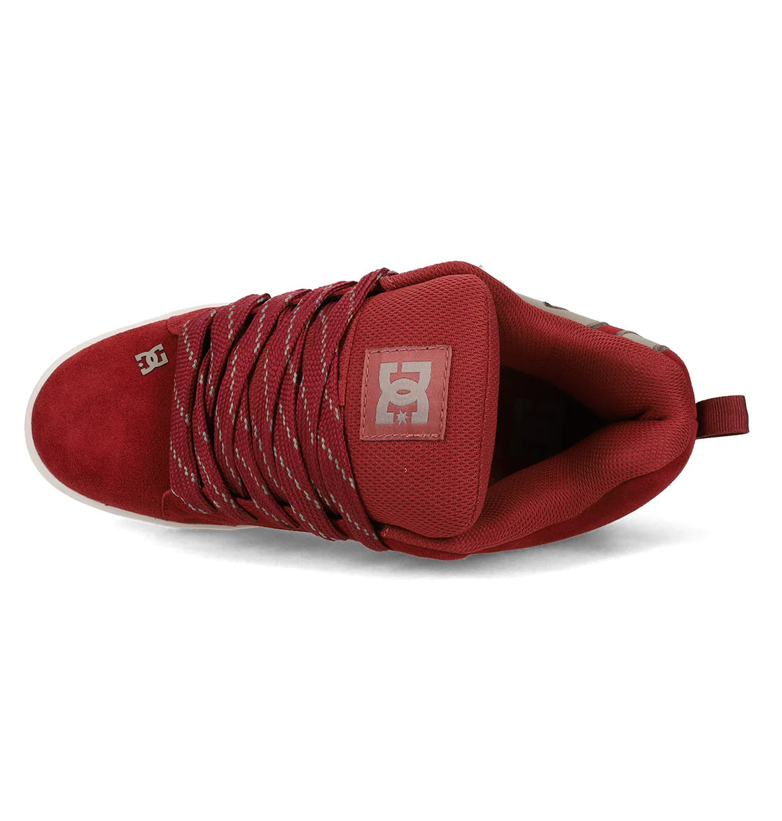 DC SHOES COURT GRAFFIK SE BRICK RED TAUPE TRAINERS