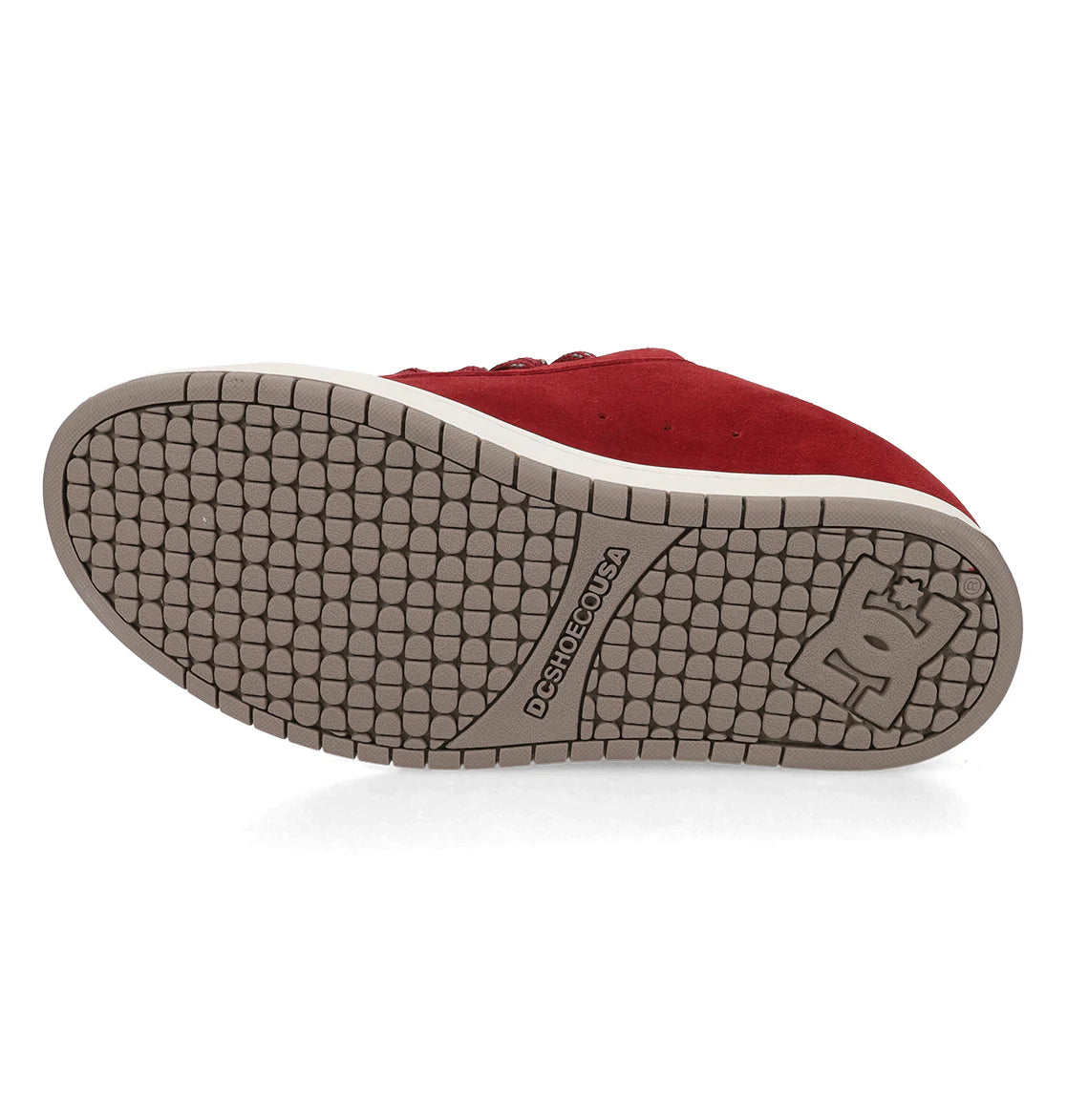 DC SHOES COURT GRAFFIK SE BRICK RED TAUPE TRAINERS