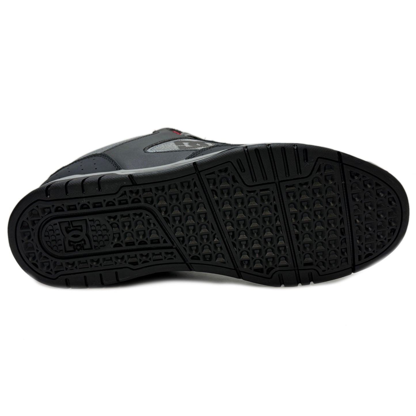 DC SHOES COILER DARK GREY GREY RED TRAINERS