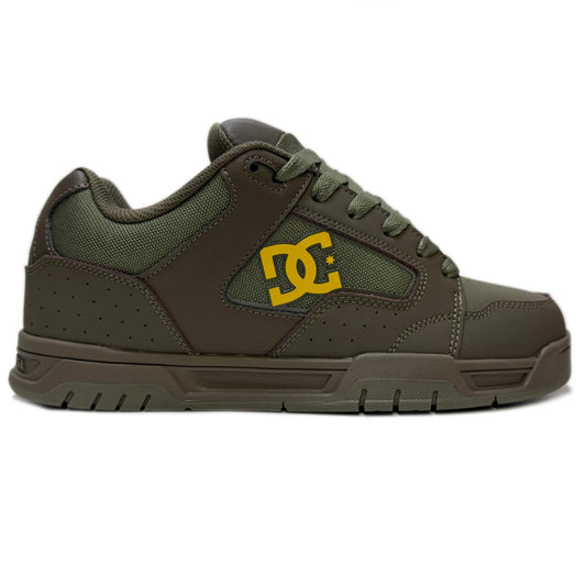 DC SHOES COILER OLIVE YELLOW TRAINERS