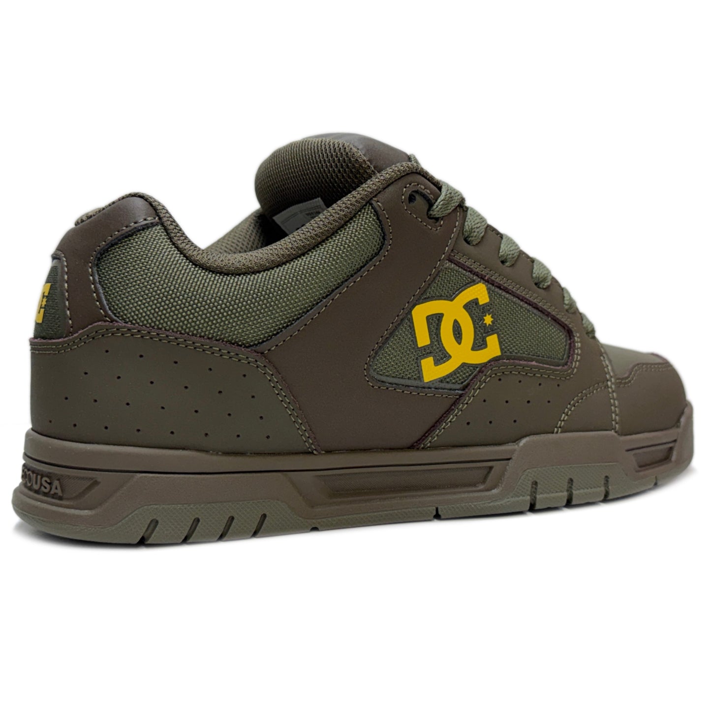 DC SHOES COILER OLIVE YELLOW TRAINERS