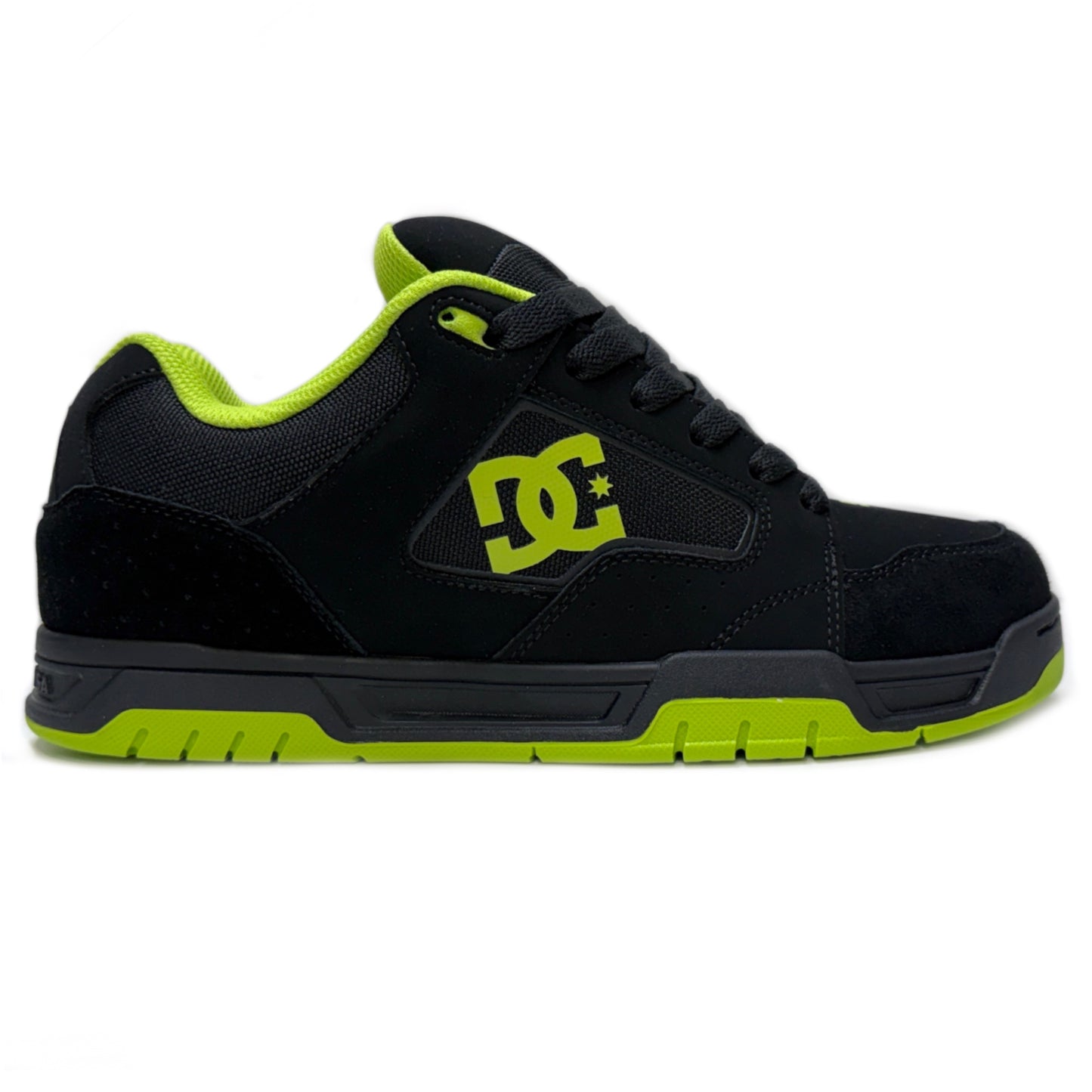 DC SHOES COILER BLACK LIME TRAINERS