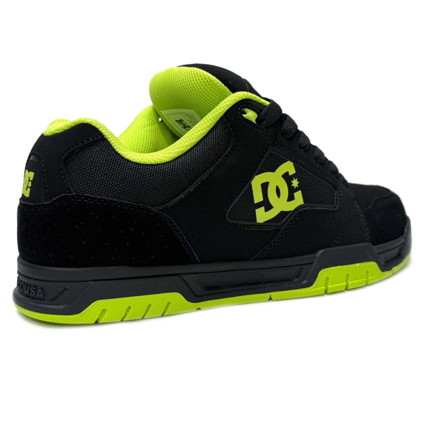 DC SHOES COILER BLACK LIME TRAINERS