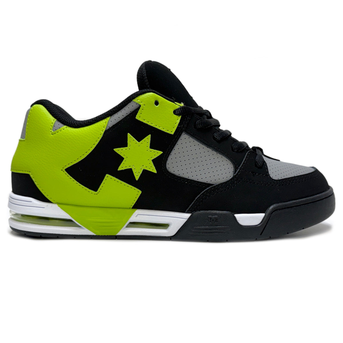 DC SHOES COMMAND BLACK GREY GREEN TRAINERS