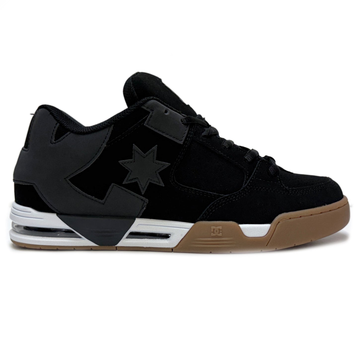 DC SHOES COMMAND BLACK GUM TRAINERS