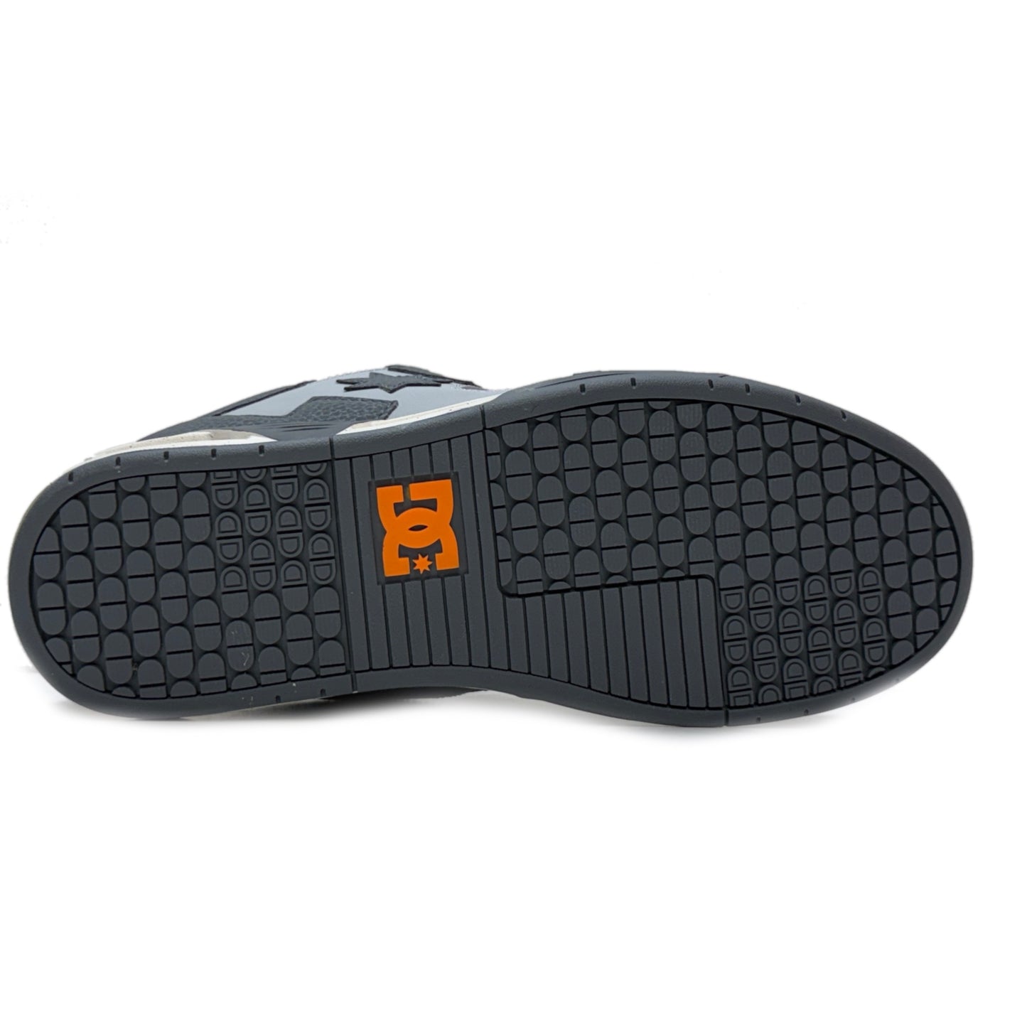 DC SHOES COMMAND GREY DARK GREY ORANGE WHITE TRAINERS