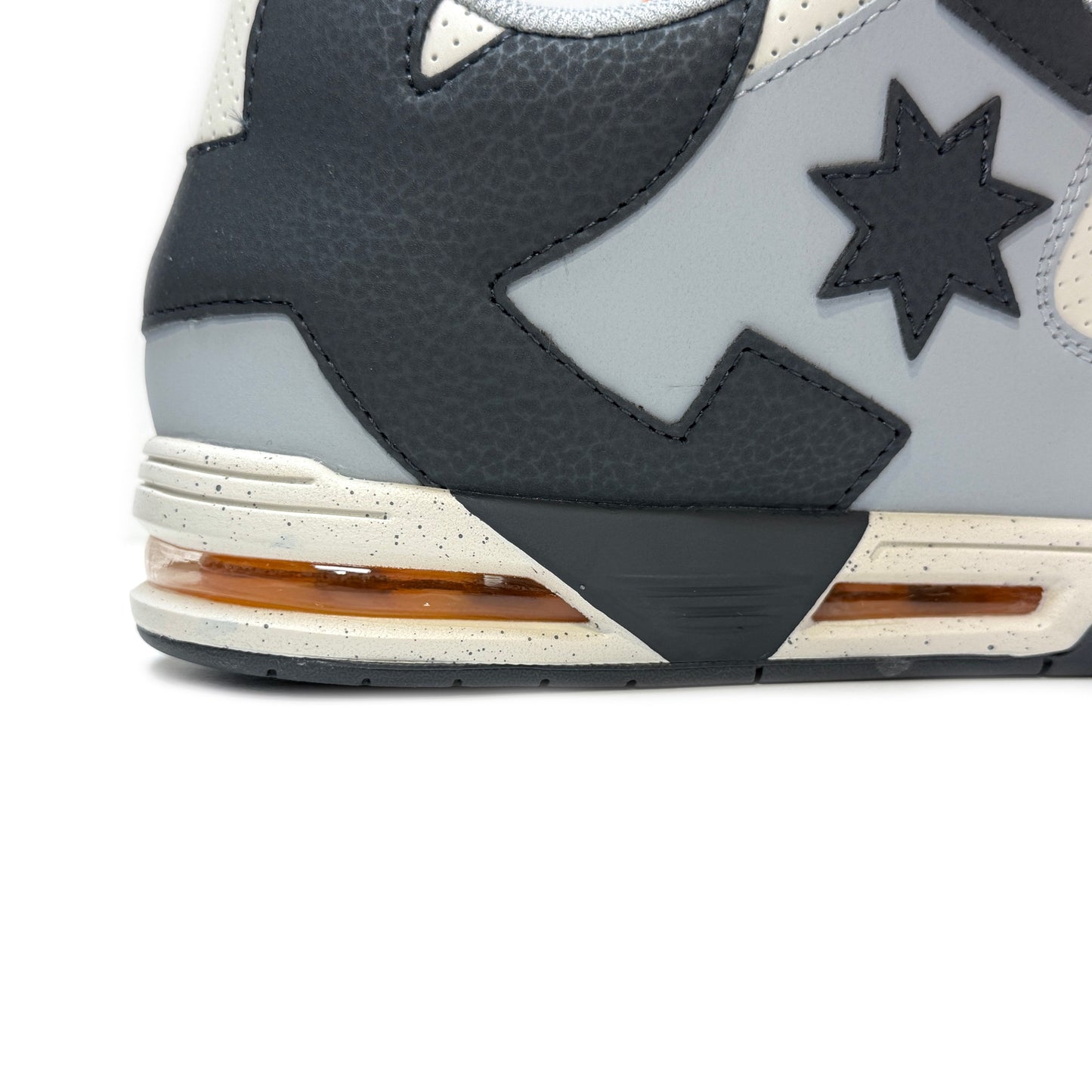 DC SHOES COMMAND GREY DARK GREY ORANGE WHITE TRAINERS