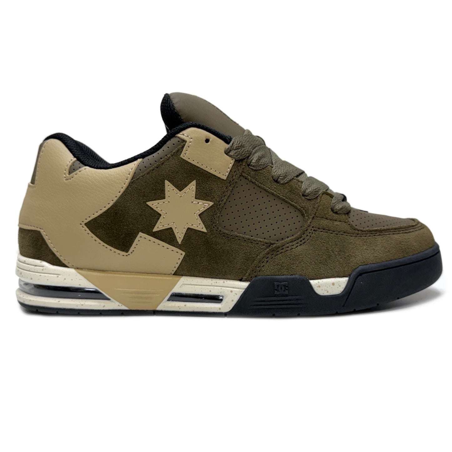 DC SHOES COMMAND OLIVE BLACK TAN TRAINERS