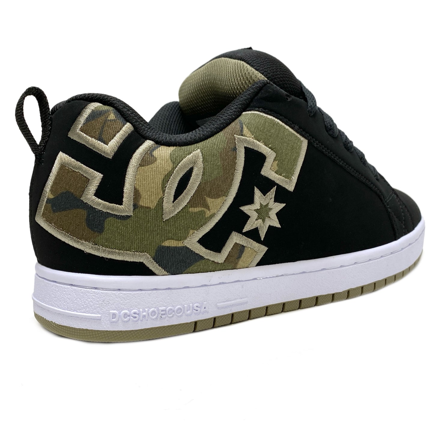 DC SHOES COURT GRAFFIK BLACK BLACK GREEN TRAINERS