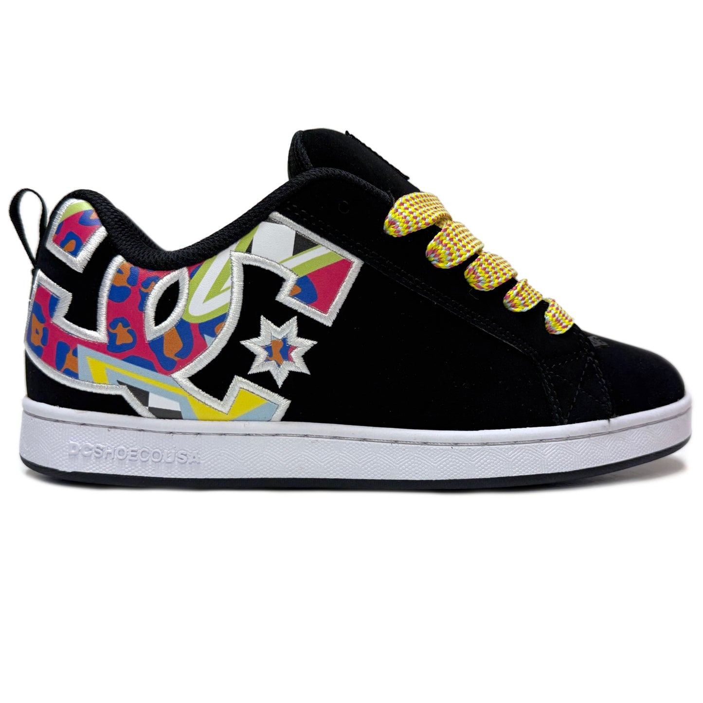 DC SHOES COURT GRAFFIK BLACK MULTI WOMEN'S TRAINERS