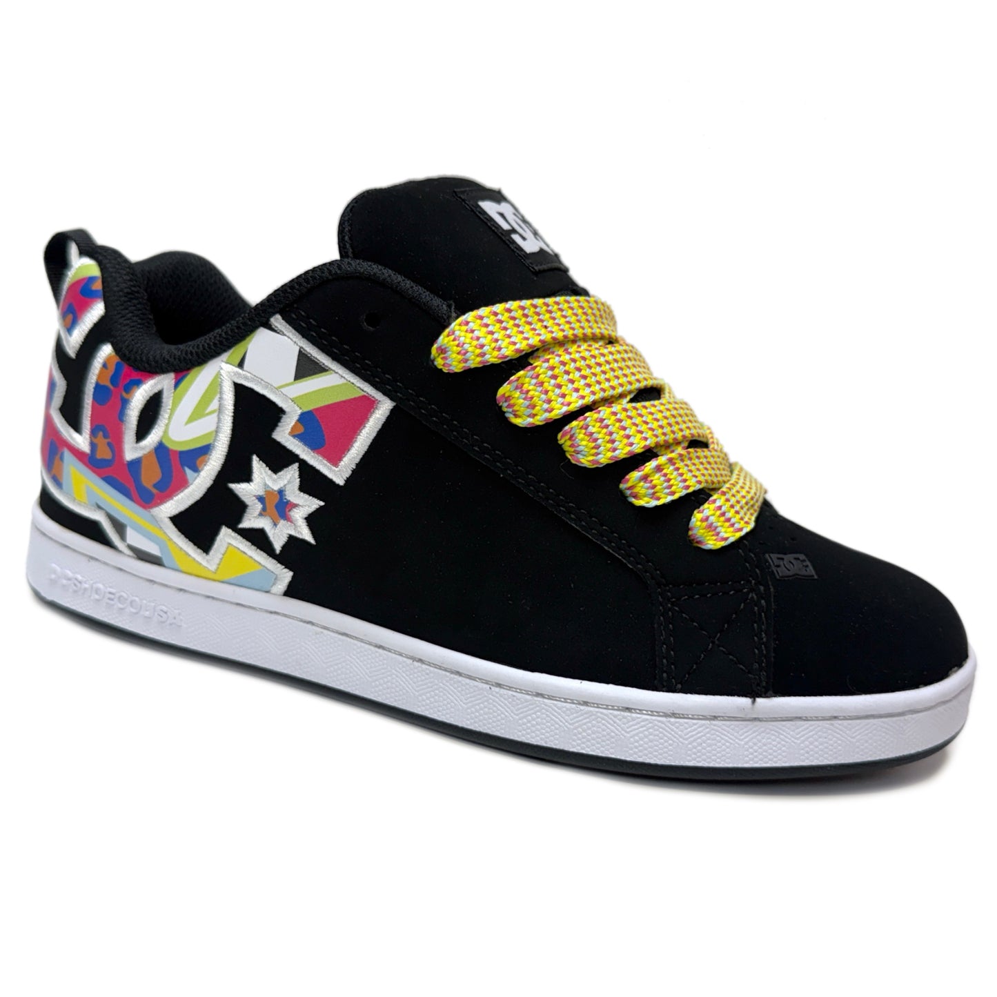 DC SHOES COURT GRAFFIK BLACK MULTI WOMEN'S TRAINERS