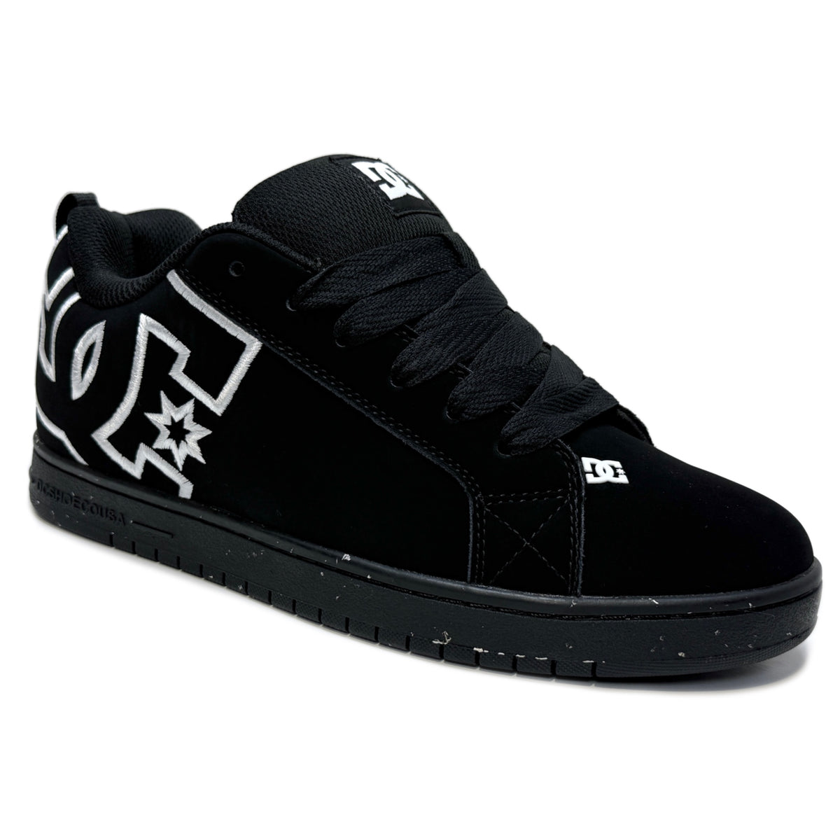 DC SHOES COURT GRAFFIK BLACK RECYCLED TRAINERS