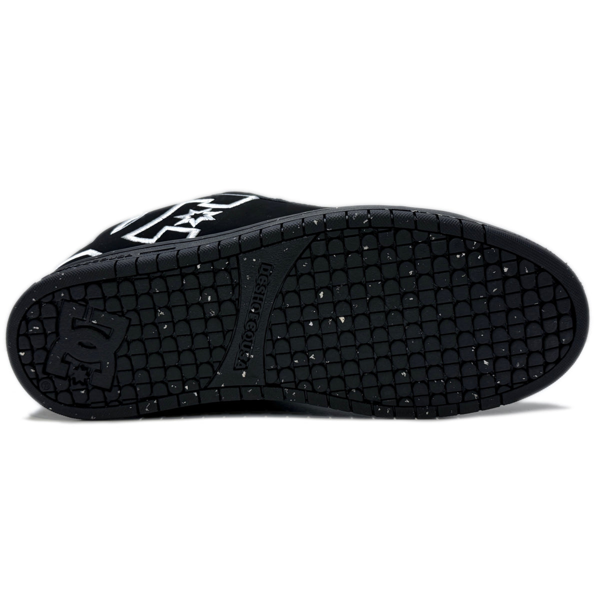 DC SHOES COURT GRAFFIK BLACK RECYCLED TRAINERS
