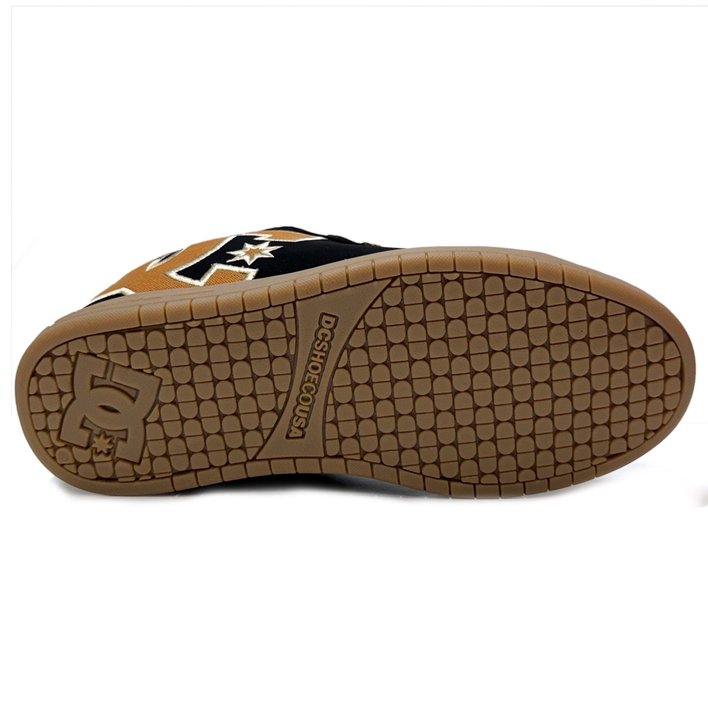 DC SHOES COURT GRAFFIK BLACK WHEAT TRAINERS