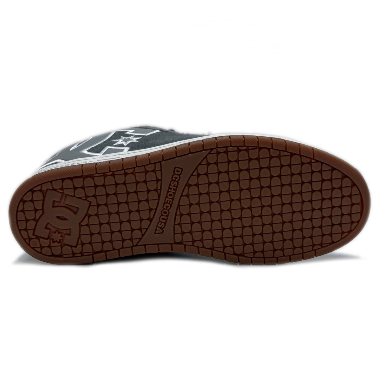 DC SHOES COURT GRAFFIK GREY GUM TRAINERS