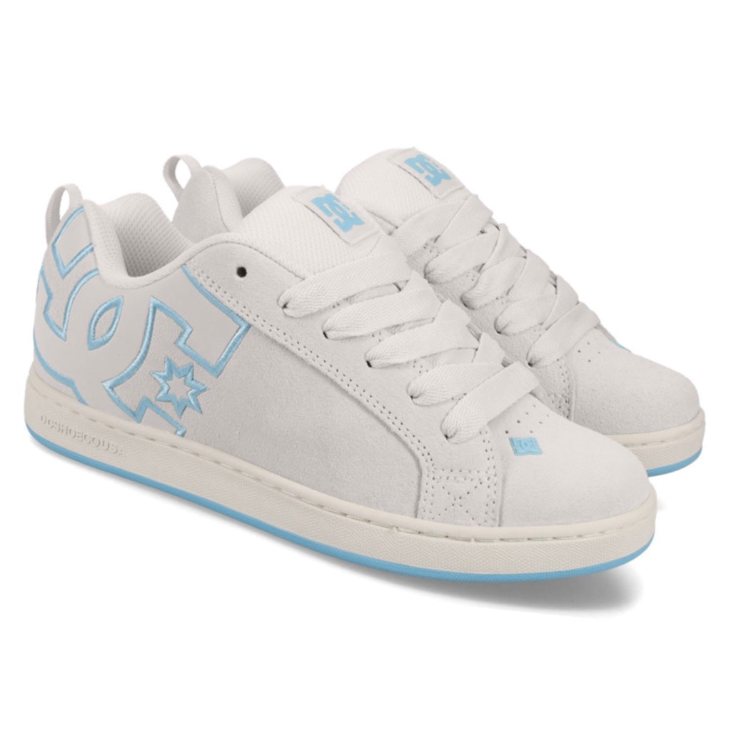 DC SHOES COURT GRAFFIK SD OFF WHITE BLUE WOMEN'S TRAINERS