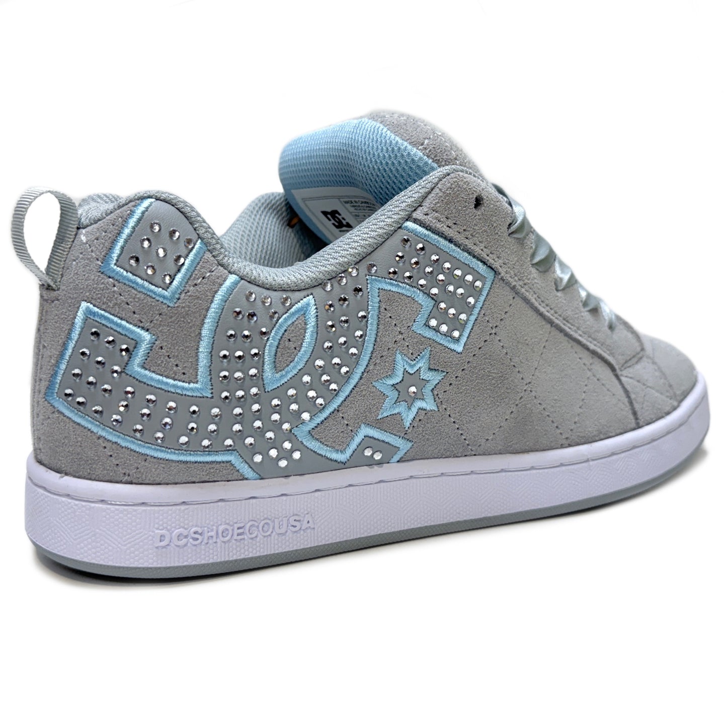 DC SHOES COURT GRAFFIK SE GREY WHITE LADIES TRAINERS