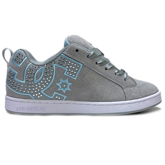 DC SHOES COURT GRAFFIK SE GREY WHITE LADIES TRAINERS